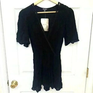 NWT LILY ROSE BLACK ROMPER SIZE XS
